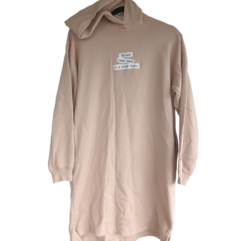 Uniqlo Mickey Mouse Nude Pink Sweater Shirt